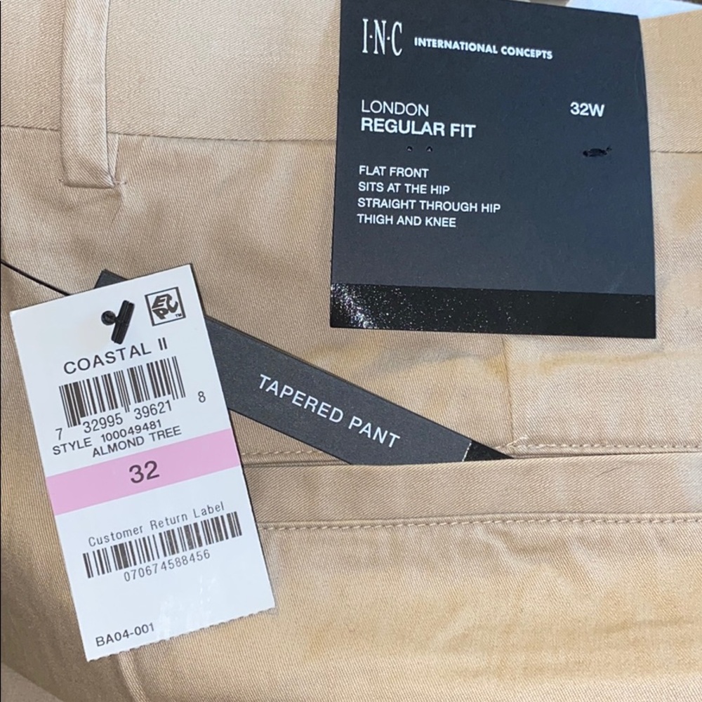 NWT INC London Chino Pant 32W - Picture 4 of 10